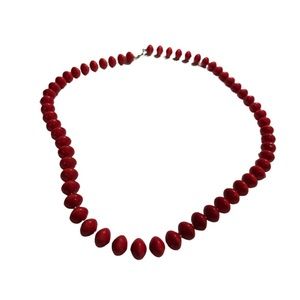 Casual Red Necklace